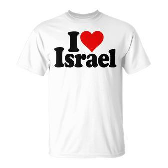 I Love Heart Israel Israeli Jewish Culture T-Shirt | Mazezy CA