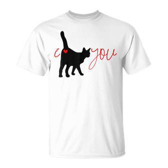 I Love You Para Parejas De Gatos Camiseta unisex - Regaloses