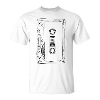 Love Retro Mixtape 80'S Blank Cassette Tape T-Shirt - Monsterry UK