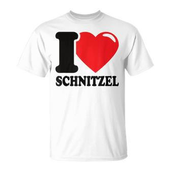 I Love Schnitzel Ich Liebe Schnitzel Schnitzel T-Shirt - Seseable