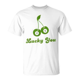 Lucky You Baby 8 Ball Cherry Baby T-Shirt | Mazezy