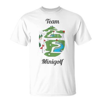 Lustiges Minigolf Team Motiv Mit Lustigem Minigolf Spruch T-Shirt - Geschenkecke