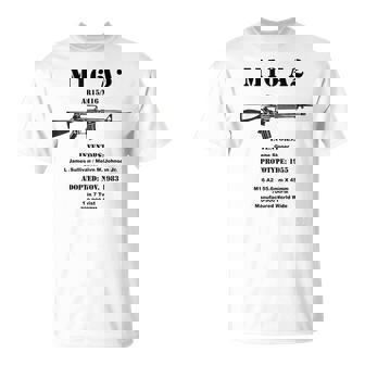 M16 Mosquete De Rifle De La Era Camiseta unisex - Regaloses