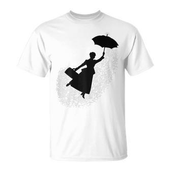 Magical Flying Nanny Spoonful Of Sugar Glimmer T-Shirt - Monsterry DE