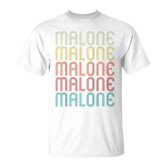 Malone Retro Vintage Style Name T-Shirt - Seseable