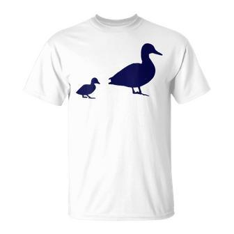 Mama Duck 1 Duckling Animal Family B T-Shirt - Monsterry AU
