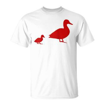 Mama Duck 1 Duckling Animal Family R T-Shirt - Monsterry DE