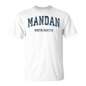 Mandan North Dakota Nd Vintage Varsity Sports Navy T-Shirt - Monsterry