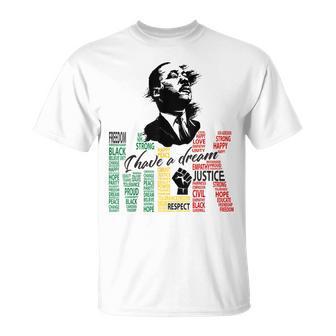 Martin Luther King Jr Black History Month Mlk I Have A Dream T-Shirt | Seseable CA