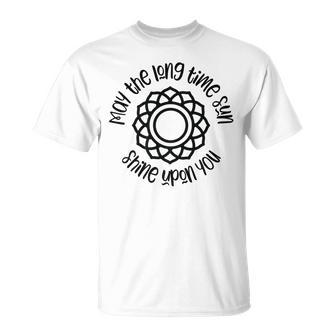 May The Long Time Sun Shine Upon You Kundalini Yoga T-Shirt - Monsterry DE