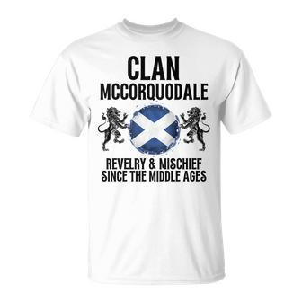 Mccorquodale Clan Scottish Family Name Scotland Heraldry T-Shirt - Seseable