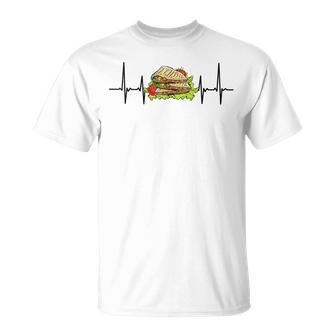 Mexican Food Quesadillas Heartbeat T-Shirt - Thegiftio UK