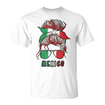 Mexico Girl Mexican Woman Mexico Flag T-Shirt - Thegiftio UK