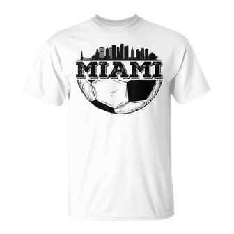 Miami Soccer Distressed Futbol 305 T-Shirt - Monsterry