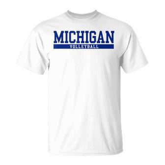 Michigan Volleyball T-Shirt - Monsterry