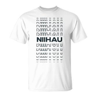 Minimalist Island Hawaii Modern Niihau T-Shirt - Monsterry UK