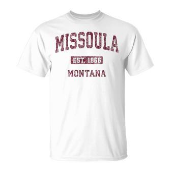 Missoula Montana Mt Vintage Athletic Sports T-Shirt - Monsterry CA