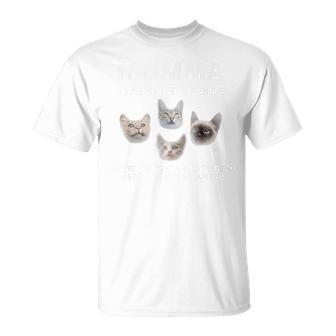Momma Cats Saying Cat Lover Four Cats Singing T-Shirt - Monsterry