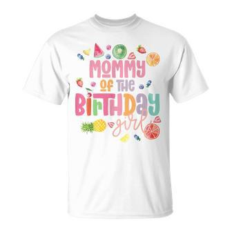 Mommy Twotii Frutti 2-Year-Old Fruit Tropical Birthday T-Shirt - Monsterry