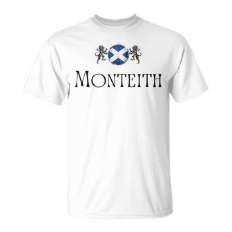 Monteith Clan Scottish Family Name Scotland Heraldry T-Shirt - Seseable