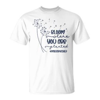 Month Of The Military Child Bloom Where You Are Planted T-Shirt - Monsterry CA