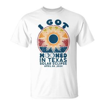 I Got Mooned In Texas Total Solar Eclipse 2024 Tx Vintage T-Shirt - Seseable