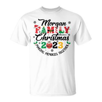 Morgan Family Name Christmas Matching Surname Xmas T-Shirt - Seseable