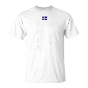 Morgan Katerson Iceland Name Mallorca Malle Sauf Jersey Blue T-Shirt - Seseable