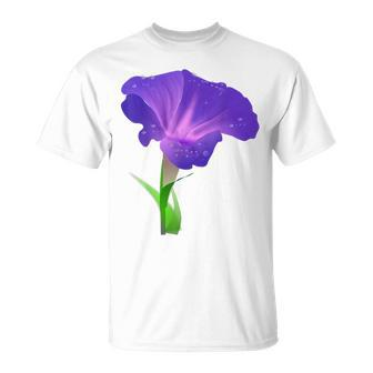 Morning Glory Flower Gardener T-Shirt - Monsterry UK