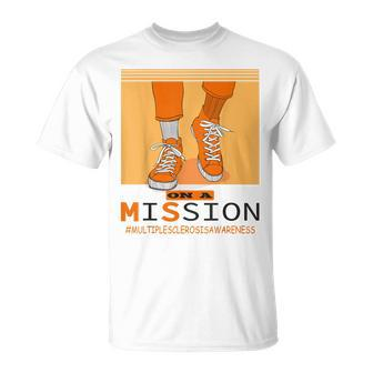Multiple Sclerosis Ms Awareness Walk On Mission T-Shirt - Seseable
