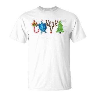 Nana Life Turtle Love Christmas Turtle Love Mom Love Nana T-Shirt - Monsterry UK