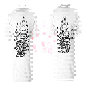 Native American Bear Claw Tribal Indian Native T-Shirt - Monsterry