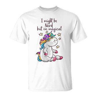 Nerd Pixel Einhorn 80S T-Shirt - Geschenkecke