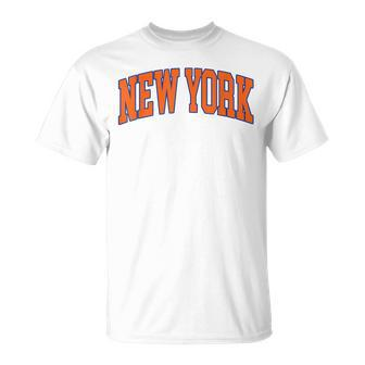 New York Text T-Shirt | Mazezy AU