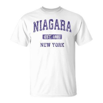 Niagara New York Ny Vintage Athletic Sports T-Shirt - Monsterry CA