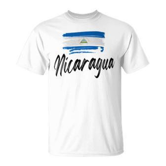 Nicaragua Flag Nicaraguan Nicaraguense Pride T-Shirt - Monsterry DE