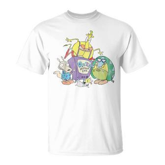 Nickelodeon Rocko's Modern Life Character Group T-Shirt - Monsterry AU