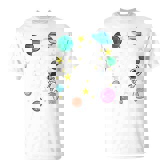 Niños 7º Cumpleaños Espacio Regalos 7 Años Astronauta Camiseta unisex - Regaloses