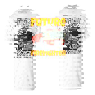 Niños Futuro Bombero Lindo Niños Bomberos Bomberos Bomberos Camiseta unisex - Regaloses