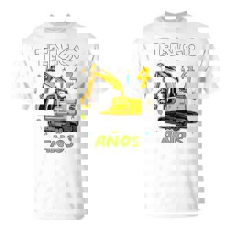 Niños Tengo 4 Años 4 Cumpleaños Excavadora De Construcción Camiseta unisex - Regaloses