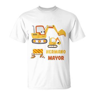 Niñosoy A Ser Un Hermano Mayor 2025 Anuncia Embarazo Excavador Camiseta unisex - Regaloses