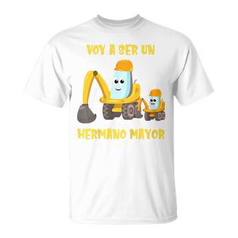 Niñosoy A Ser Un Hermano Mayor Excavador Regalo Embarazo Idea Camiseta unisex - Regaloses