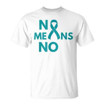 No Means No Sexual Assault Awareness Month T-Shirt - Monsterry