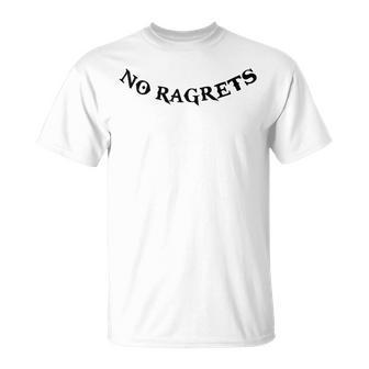 No Ragrets Tattoo Punk White Trash Trailer Park Boy T-Shirt - Monsterry