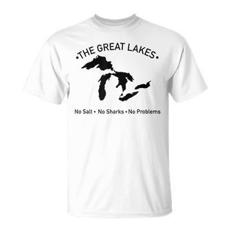 No Salt No Sharks No Problem T-Shirt - Monsterry UK