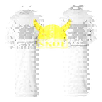 Norse Skol Helmet Vikings T-Shirt - Monsterry