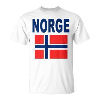 Norway Flag Cool Norge Flagg Norwegian Flags Women T-Shirt - Thegiftio UK