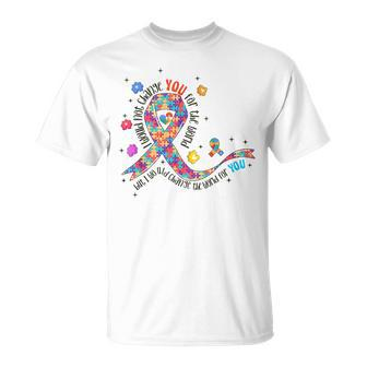 I Would Not Change You For The World Puzzle Autism Awareness T-Shirt | Mazezy