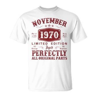 Noviembre 1970 54 Años Cumpleaños Hombre Hecho En 1970 Camiseta unisex - Regaloses