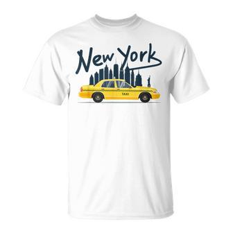 Nyc New York Yellow Cab Taxi Souvenir Women T-Shirt - Thegiftio UK